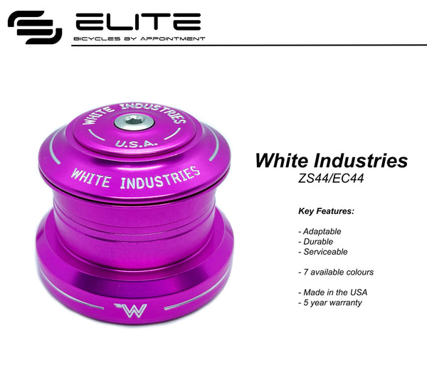 パーツ WHITE INDUSTRIES zs44/ec44 headset WHITE INDUSTRIES* zs44/ec44 headset (black) - BLUE LUG