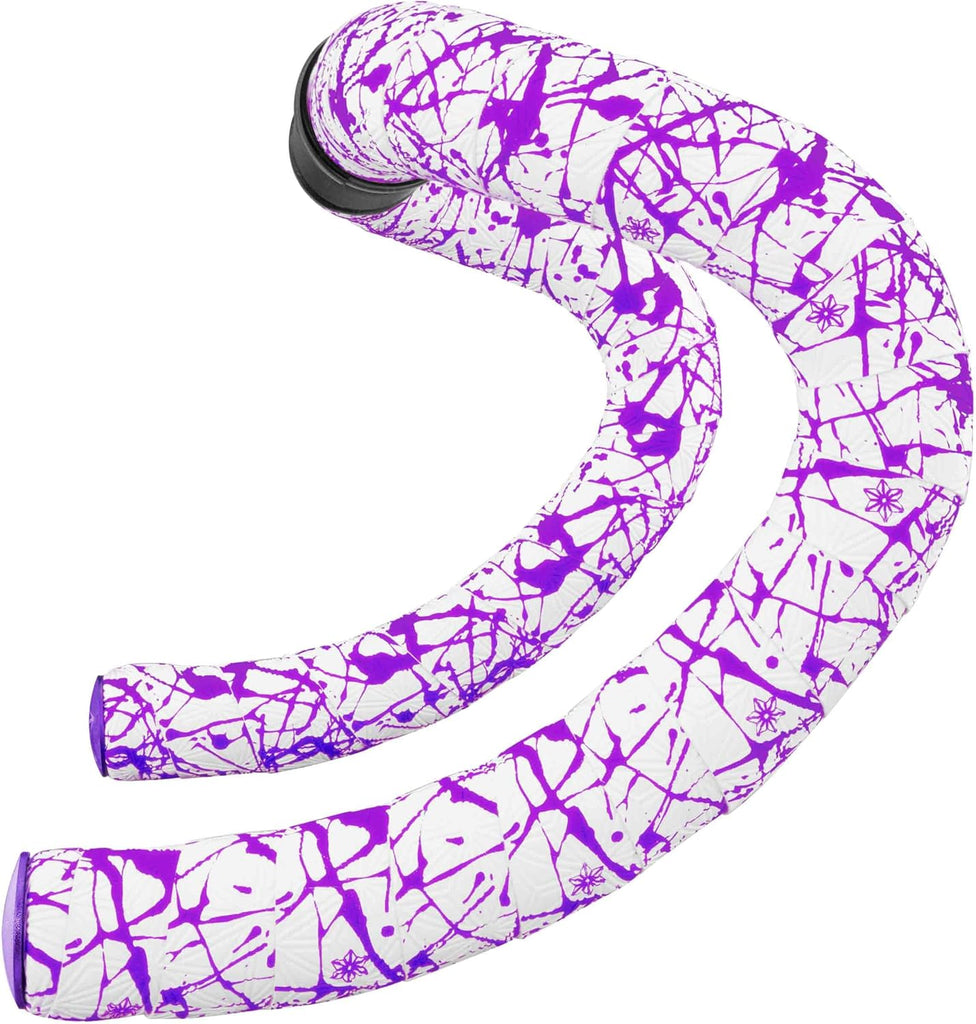 Supacaz - Super Sticky Kush – Splat – Limited – White w/ Neon Purple (BT-208)