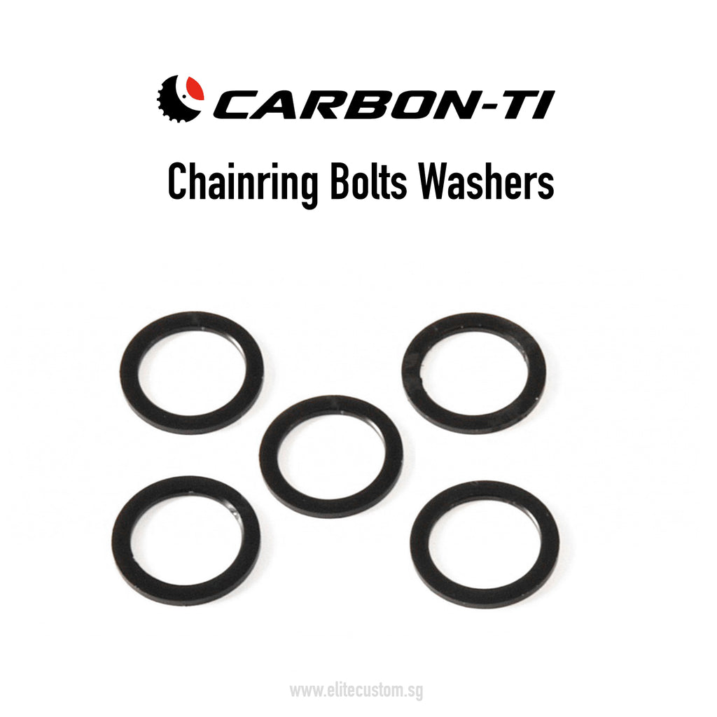 Carbon-Ti Chainring Bolts Washers