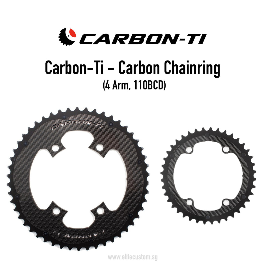 Carbon-Ti Chainring (4 Arm, 110BCD)