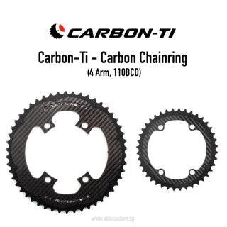 Carbon-Ti Chainring (4 Arm, 110BCD)