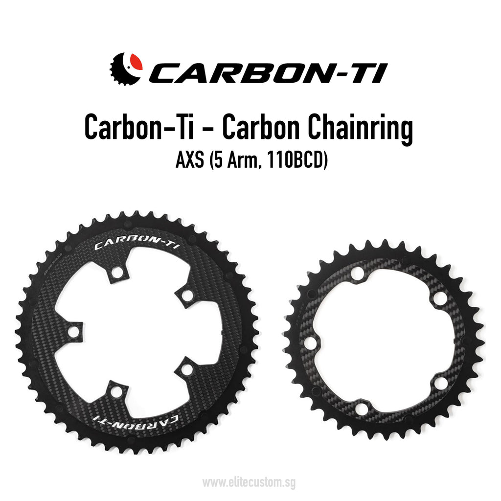 Carbon-Ti Chainring AXS 12 Speed (5 Arm, 110BCD)