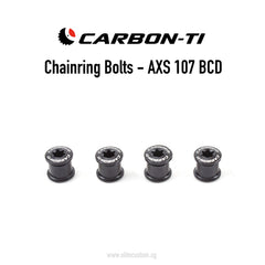 Carbon-Ti Chainring Bolts (X-Fix BCD 107 2X) For SRAM AXS 2x
