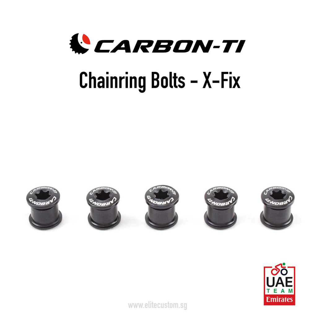 Carbon-Ti Chainring Bolts (X-Fix Road Kit)