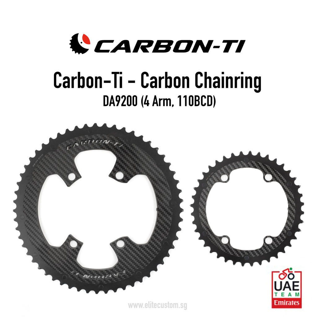 Carbon-Ti Chainring DA9200 (4 Arm, 110BCD)