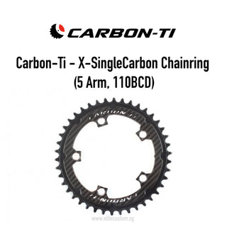 Carbon-Ti X-SingleCarbon Chainring (5 Arm, 110BCD)