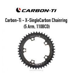 Carbon-Ti X-SingleCarbon Chainring (5 Arm, 110BCD)