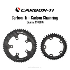 Carbon-Ti Chainring (5 Arm, 110BCD) – Elite Custom SG