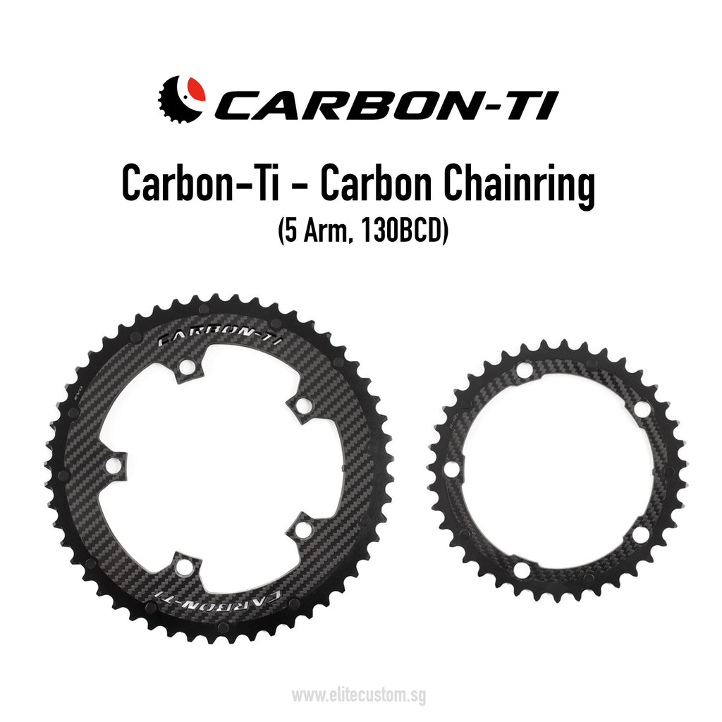 Carbon-Ti Chainring (5 Arm, 130BCD)