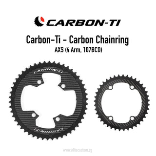 Carbon-Ti Chainring AXS 12 Speed (4 Arm, 107BCD AXS)