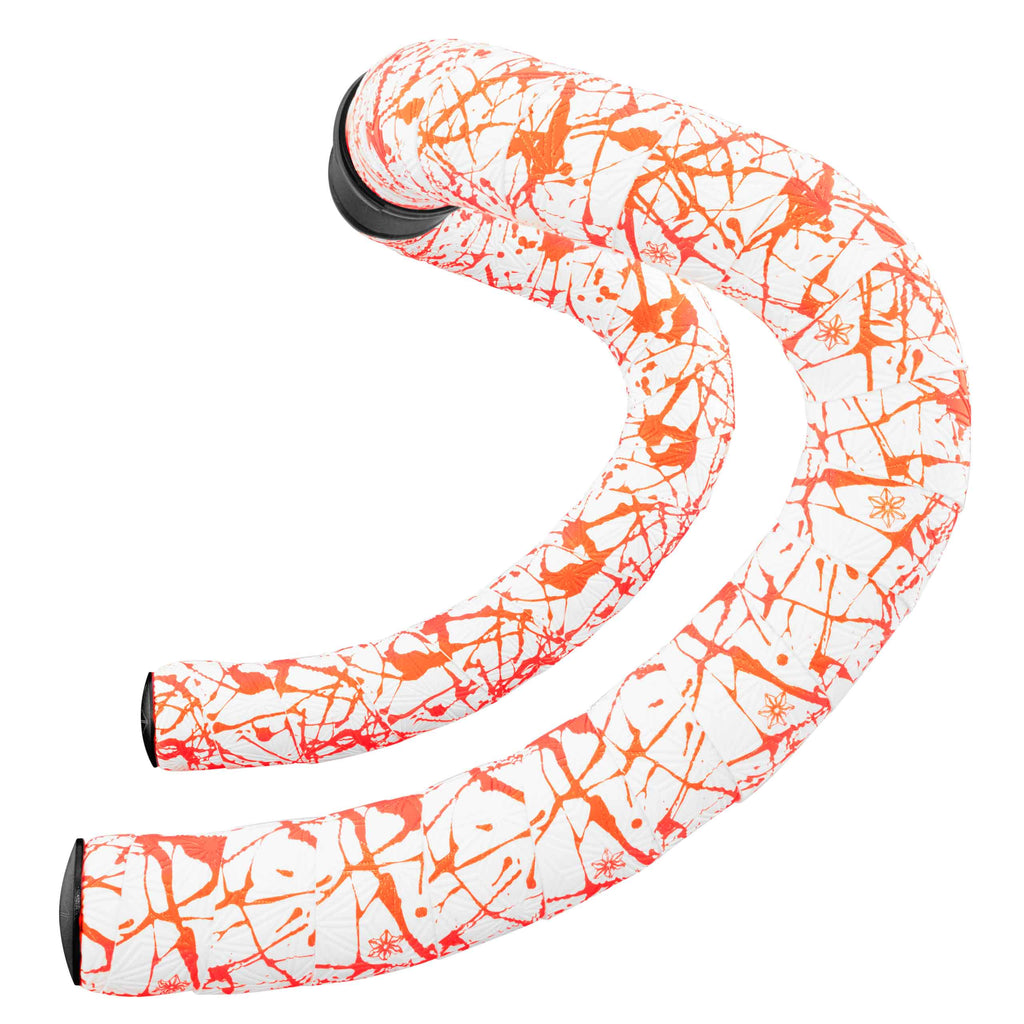 Supacaz - Super Sticky Kush – Splat – Limited – White w/ Neon Orange (BT-209)