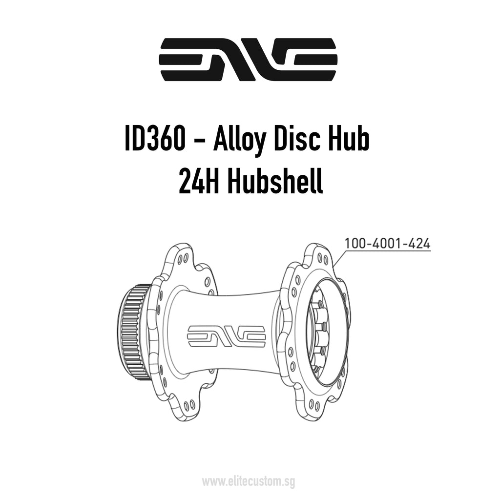 ENVE ID360 Alloy Disc - Hub Shell (Rear)