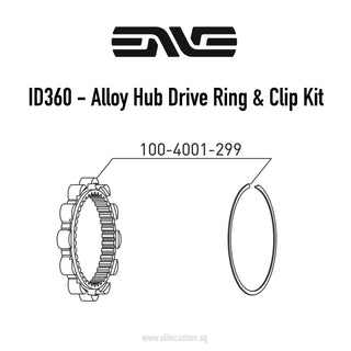 ENVE ID360 Hub Alloy Drive Ring & Clip Kit