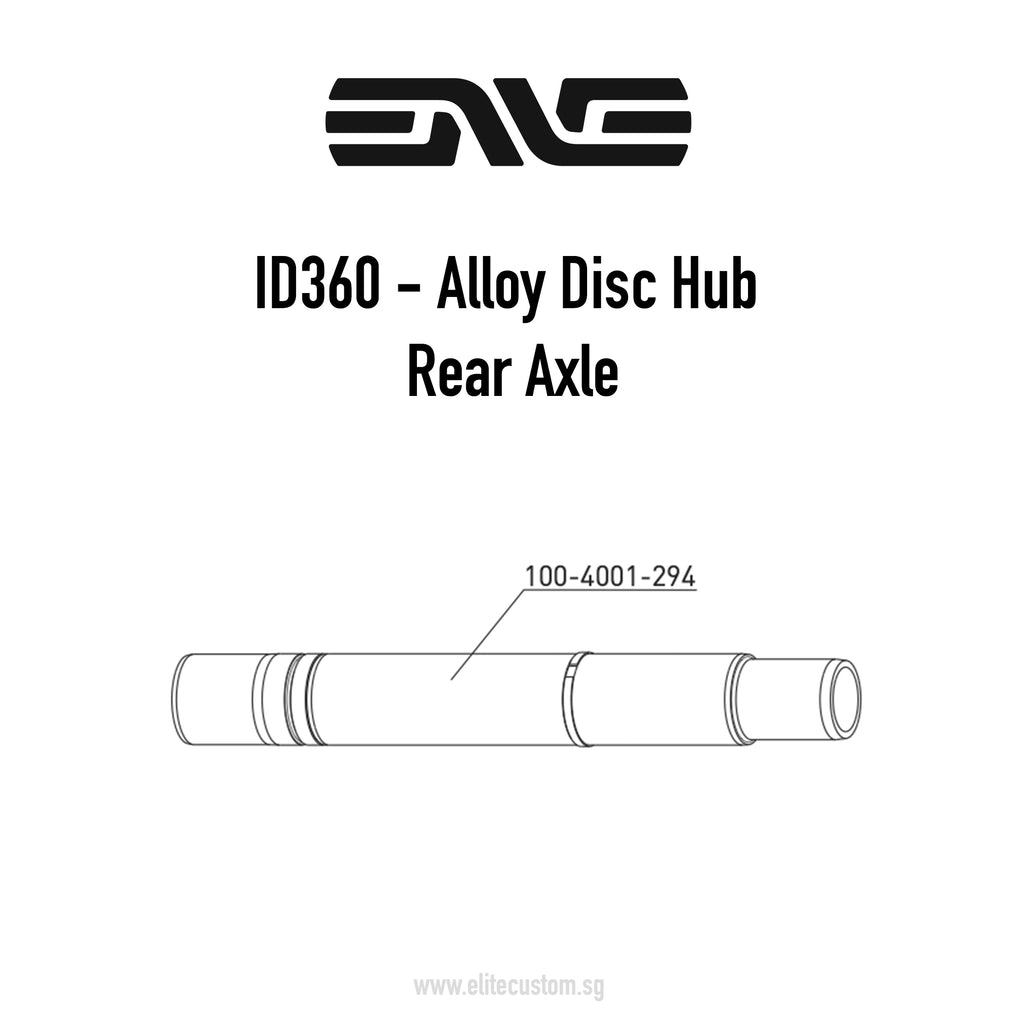 ENVE ID360 Alloy Disc - Rear Hub Axle