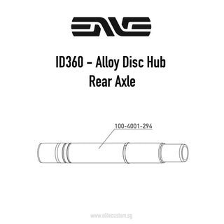 ENVE ID360 Alloy Disc - Rear Hub Axle