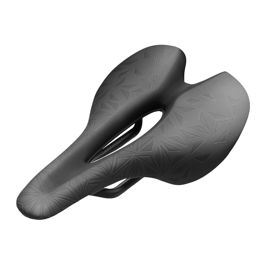 Supacaz - Ignite Saddle - Carbon Injected Base - Carbon Rails - Stealth Black