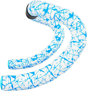 Supacaz - Super Sticky Kush – Splat – Limited – White w/ Neon Blue (BT-205)