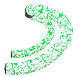 Supacaz - Super Sticky Kush – Splat – Limited – White w/ Neon Green (BT-206)