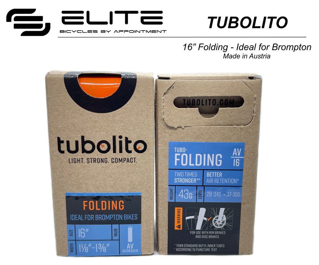 Tubolito TUBO FOLDING 16-inch (Ideal for Brompton Bikes)