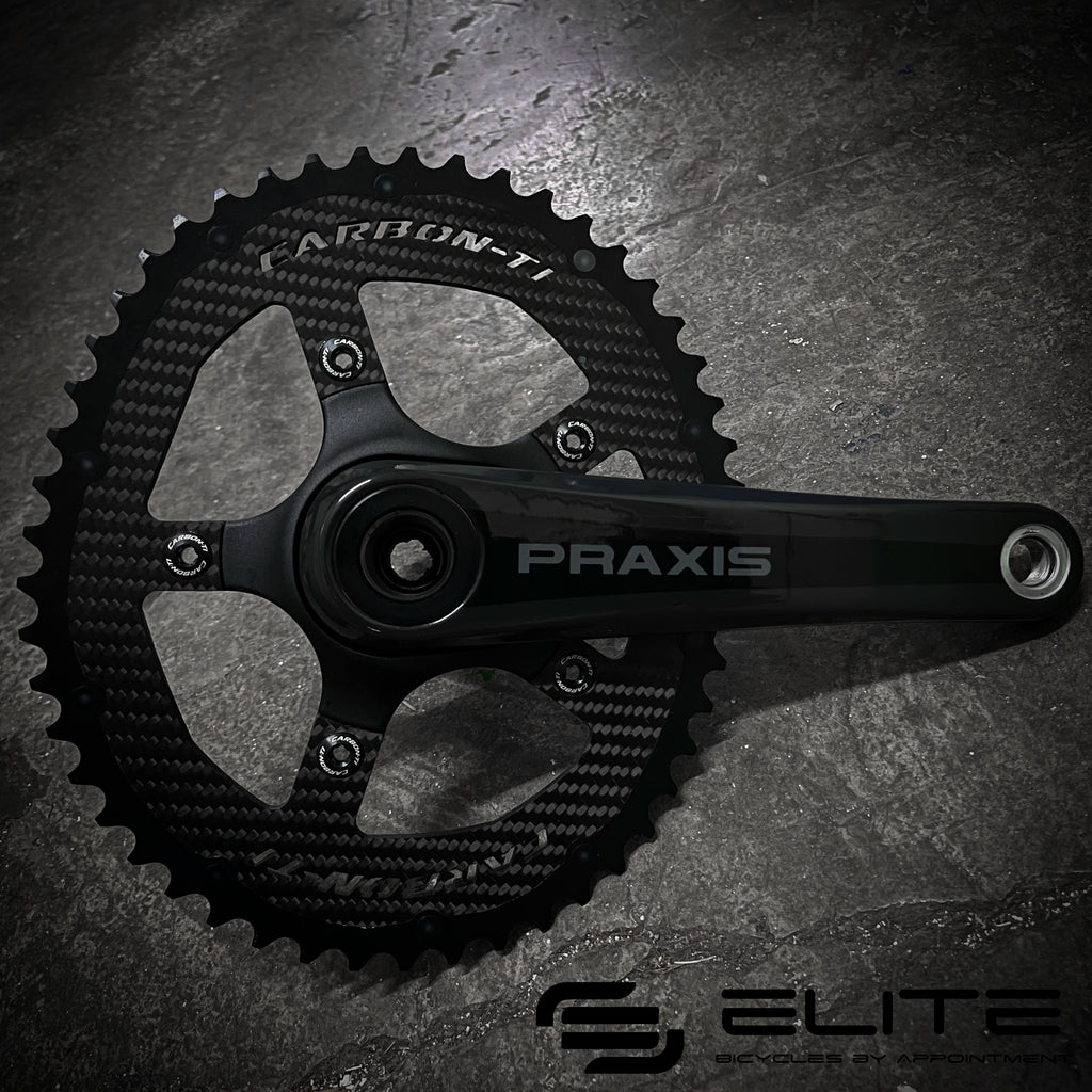 Carbon-Ti Outer Chainring (5 Arm, 110BCD / 130BCD) - SINGLE Ring Only ...