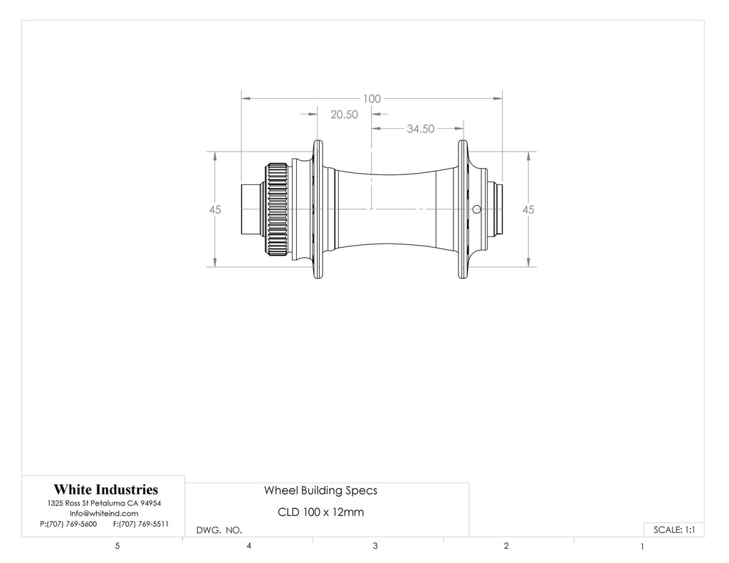 White Industries CLD Road Disc Hubs (Disc Brake)