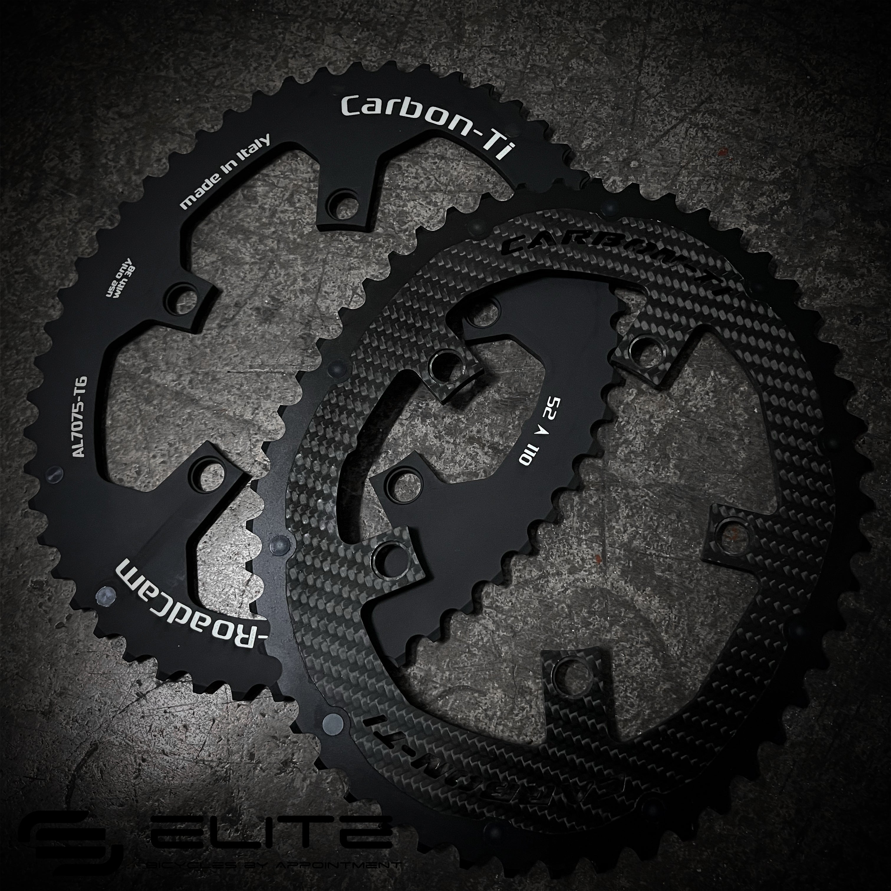 ◇ KCNC ◇ K5-BLADEⅡ-RECTANGULER-CHAINRING / BLK / 53T