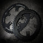 Dark Deal: Carbon-Ti Outer OVAL Chainring (5 Arm, 110BCD) - SINGLE Ring Only