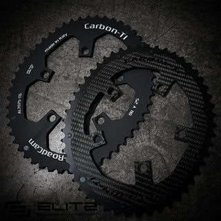 Carbon-Ti Outer Chainring (5 Arm, 110BCD / 130BCD) - SINGLE Ring Only