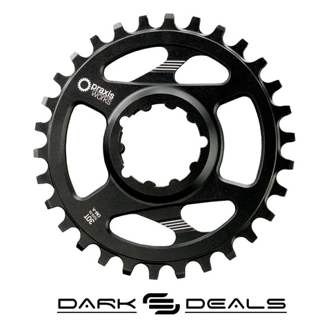 Dark Deal: Praxis Chainring - Direct Mount – 3 Bolt Interface - WAVE
