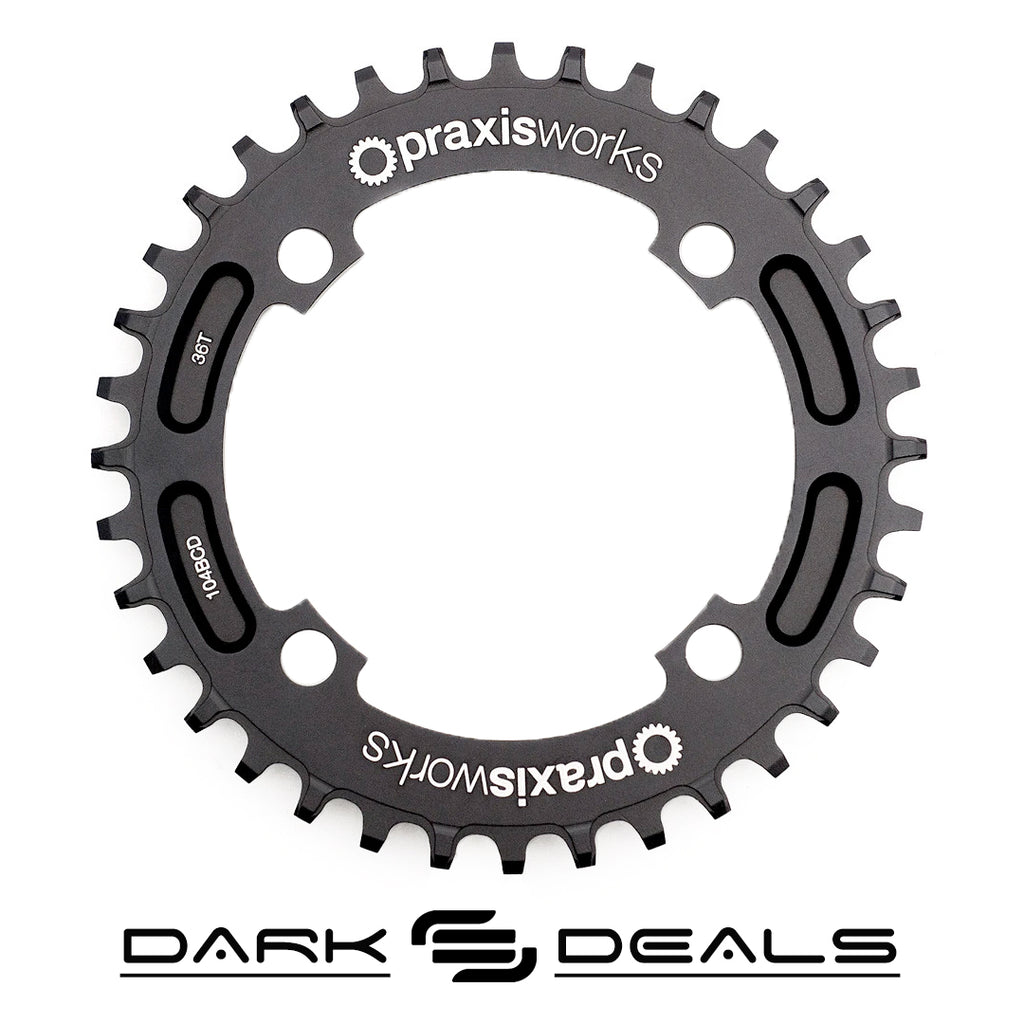 Dark Deal: Praxis Chainring - MTB 1X WIDE/NARROW - 104 BCD