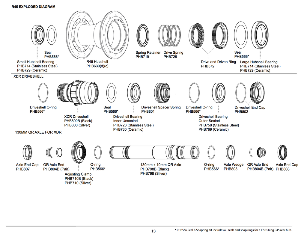 Chris King R45 Axles