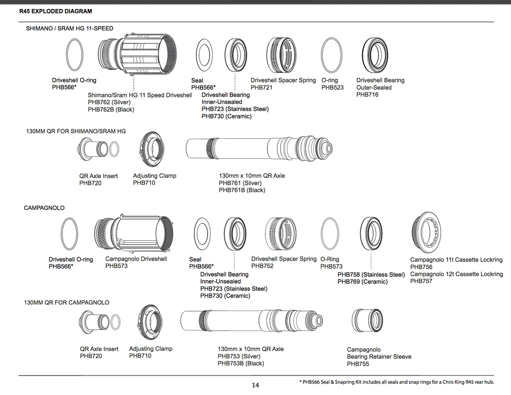 Chris King R45 Axles