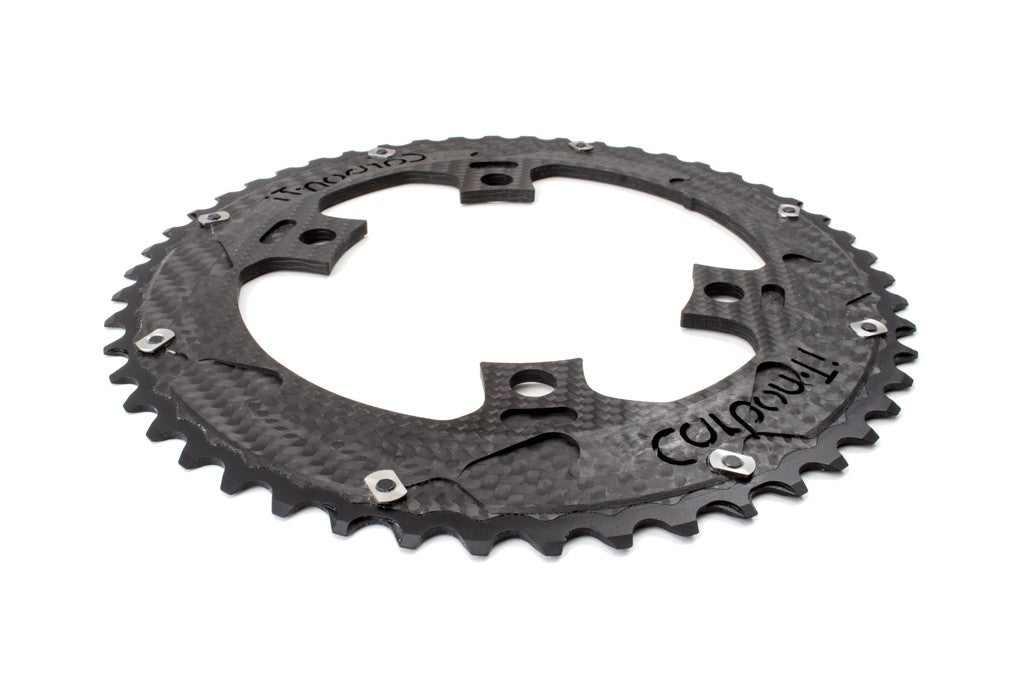Dark Deal: Carbon-Ti Chainring DA9100 (4 Arm, 110BCD)