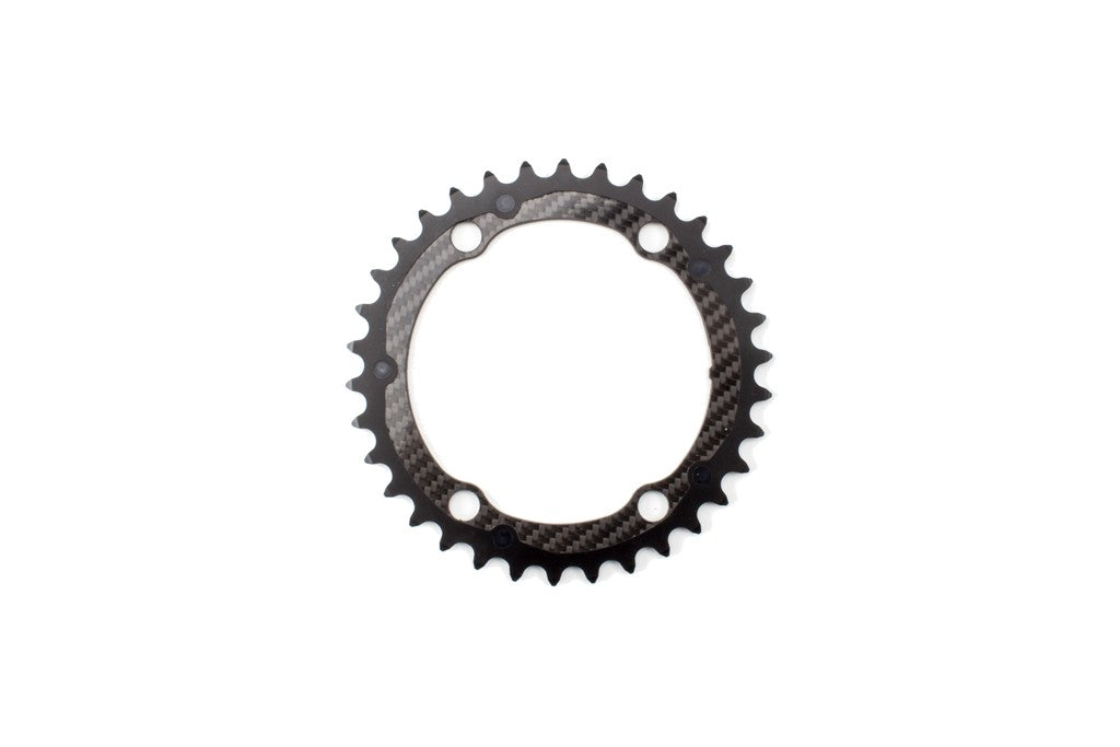 Dark Deal: Carbon-Ti Chainring DA9100 (4 Arm, 110BCD)