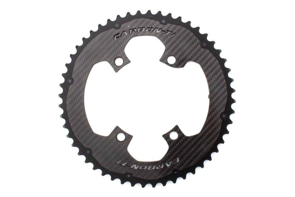 Dark Deal: Carbon-Ti Chainring DA9100 (4 Arm, 110BCD)
