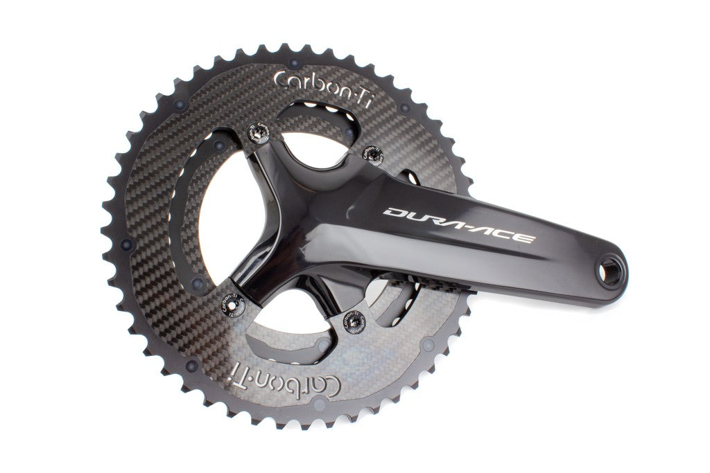 Dark Deal: Carbon-Ti Chainring DA9100 (4 Arm, 110BCD)