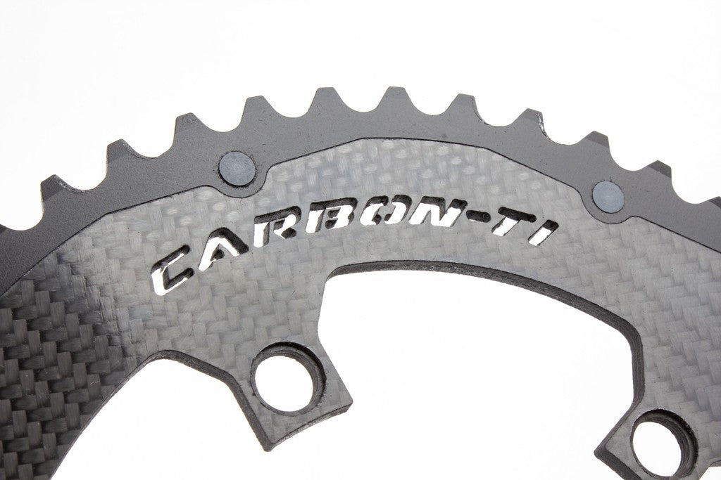 Carbon-Ti Chainring (5 Arm, 110BCD/130BCD)